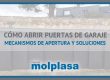 Puertas de garaje abrirlas con seguridad