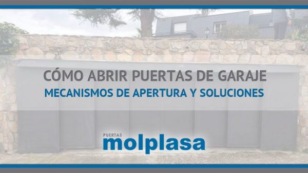 Cómo abrir puertas de garaje Puertas de garaje abrirlas con seguridad